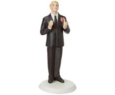 Weddingstar True Romance Licht Ton Groom Topper, schwarz
