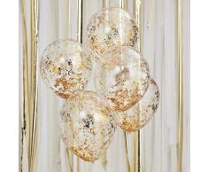 Ginger Ray Mix It Up Gold Folien-Konfetti Filed Ballons Party