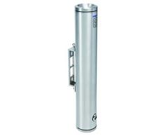 Alubox posaceneremuro Aschenbecher zum Aufhängen an Wand, Silber satiniert, 8 x 11 x 48 cm