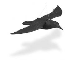 Relaxdays Taubenschreck Krähe, Dekofigur als Vogelscheuche, 1 Stück