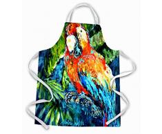 Caroline s Treasures mw1204apron Yo Yo Mama Parrot Schürze, groß, multicolor