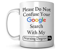 Funny verwechseln Sie nicht Ihr Google-Suche mit My Still Grad Keramik Kaffee weiß Tasse (11 Unze) Tee Tasse – personalisiertes Geschenk für Geburtstag, Weihnachten und neues Jahr