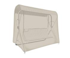 Tepro Universal Abdeckhaube Gartenschaukel, 3 Sitzer, beige, 150 x 220 x 145 cm, 8623