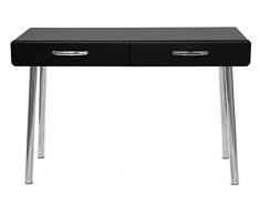 tenzo 4950-024 Cobra Designer Schreibtisch, 76 x 120 x 50 cm, MDF lackiert, schwarz