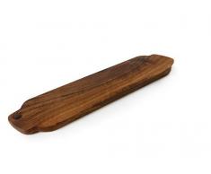 Berard 70075 Schneidebrett, Motiv Walnüsse mit Loch, klein, 44 x 15,6 x 2,4 cm, Braun