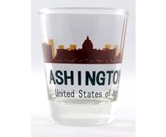 Washington, D.C. Sunset Skyline Shot Glas