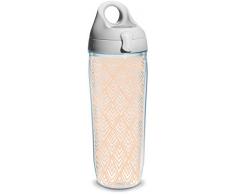 Tervis 1330914 Happy Everything Isolierbecher mit Wrap und grauem Deckel, 680 ml, transparent