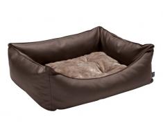 Hunter Hundesofa Grizzly, Größe 60 x 50 x 20 cm, Kunstleder, braun