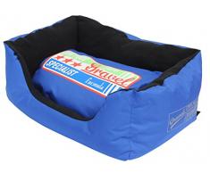 Gravel Dogs Technology 300231BLE COUCH MOTORS BETT FÜR HUND, HUNDE SOFA, L, blau