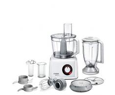 Bosch MC812W501 MultiTalent Kompakt-Küchenmaschine, 1000 W, XXL-Rührschüssel 3.9 l, weiß/weiß