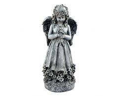 Solstice Skulpturen Blume, Engel, stehend Gartenstatue