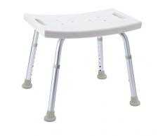 Ridder A00601101 Bad-Hocker, Hocker höhenverstellbar, weiß