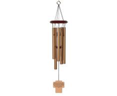 Chimesofyourlife Windspiel John 3:16, Heiliges Kreuz, 48,3 cm, bronzefarben