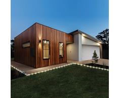 GardenKraft 100 LED Solar Lichterkette Outdoor Deko wetterfest Garten Haus Hochzeit Party Weihnachten warmweiß 11,9 m 16340