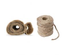 Windhager Vliesmatte Thermovlies Winterschutz Kälteschutz Frostschutz für Pflanzen, Natur, 38 x 150 cm, 300 g/m²,06554 & Jute-Schnur Jutegarn Bindegarn Bindeschnur, Natur, 4 mm x 50 m, 06158, beige