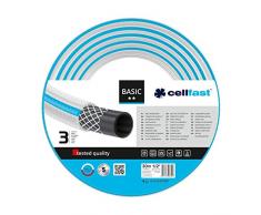 Cellfast Gartenschlauch Basic 3-lagiger Schlauch mit dauerhafter Verstärkung aus Garn höchster Qualität mit Polyesterkreuzgewebe,Druck- und UV-beständig 25 bar Berstdruck, 30m, 1/2 Zoll, 10-401