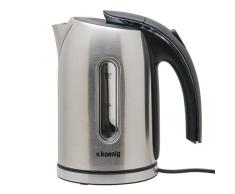 H.Koenig BO17 Wasserkocher / 1,7 L / Wasserstandsanzeige / 2200 W / Edelstahl / silber