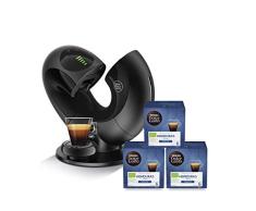 DeLonghi EDG 737.B | NESCAFÉ Dolce Gusto Eclipse | Kapsel Kaffeemaschine | Schwarz-Metall + Honduras Espresso 36 Kaffeekapseln (Aromaversiegelte Kapseln) 3er Pack (3 x 12 Kapseln)