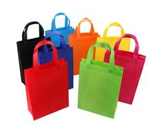 Tosnail wiederverwendbare Geschenktüten, Partytüten, Lunchtaschen, verschiedene 8 Farben