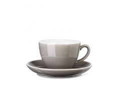 Abbott Collection 27-AVENUE-03-GRY Latte-Tasse mit Untertasse, 7,6 cm hoch, Grau