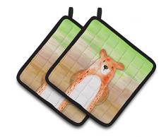 Caroline s Treasures bb7434pthd Bär Watercolor verziert Topflappen, 19,1 x 19,1 cm Multicolor