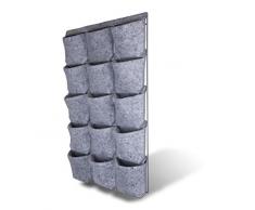 Vertiflor V15 Hochbeet für 15 Pflanzen, Schwarz, 100 x 71 x 4 cm