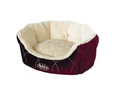 Nobby Komfort Bett oval CENO weinrot L x B x H: 45 x 40 x 19 cm