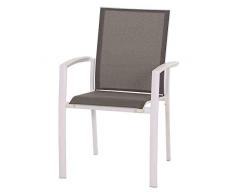 Siena Garden Velia Stapelsessel, mattweiß