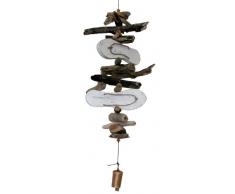 Cohasset Gifts 589 Wind-Sandalen Cohasset Bell mit Glocke, Used-Look, Weiß