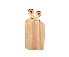 Kikkerland PM21 Mrs. Servierbrett (2er Set) braun