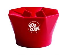 Chefn 102-729-005-E PopTop Popcorn-Maschine für die Mikrowelle, Silikon, rot