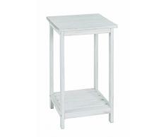 HAKU Möbel 26315 Beistelltisch 32 x 32 x 59 cm, weià gewischt