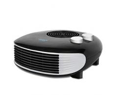 Cecotec Ready Warm 9650 Force Horizon Horizontaler Heizlüfter 2000 W Sommermodus Oszillation 2 Winterheizmodi Frostwächter 15 M² Leise Überhitzungs Und Kippschutz Schwarz Silber Aquamarin