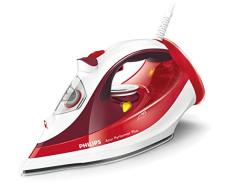 Philips GC4516/40 Azur Performer Plus Dampfbügeleisen, 2400 W, rot/weiß