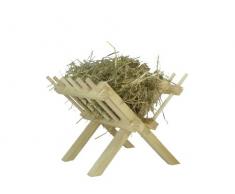 Elmato 10028 Heu-Futterraufe Holz, klappbar