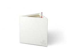 Flower lover Pflanzgefäß mit Bewässerungssystem Triangel, Weiß, 27 x 27 x 27 cm