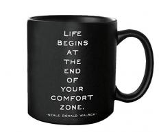 Tasse mit Zitat „Life Begins“, Zitat – G226