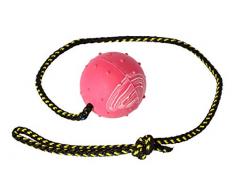 Dingo Gummiball mit Glocke Kordel 60 cm Mittel Trainingsball zum Apportieren 17280