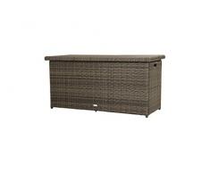 Ploß Outdoor furniture Rocking Kissenbox 61 liters, Grau-braun-meliert 145 x 58 x 73 cm