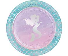 Creative Converting 336704 Speiseteller, schillernd, 1,3 x 22 x 22 cm