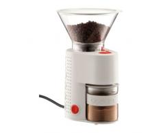 Bodum Elektrische Kaffeemühle Bistro (Kegelmahlwerk, Verschiedene Mahlstufen, 160-Watt) cremefarben