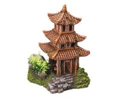 Nobby Aqua Ornaments ASIATISCHER TEMPEL mit Pflanzen 10 x 9 x 14,5 cm