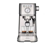 Solis Espressomaschine, Manometer, Dampf- und Heißwasserfunktion, PID-Temperaturregler, 54 mm Siebträger mit Doppelauslauf, 15 bar, 1,7 l Wassertank, Edelstahl, Barista Perfetta Plus (Typ 1170)