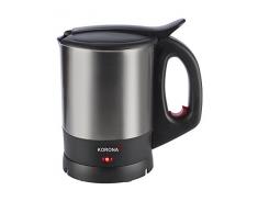 Korona 20140 Wasserkocher schwarz Edelstahl, 1.5 liters, mit leistungsstarken 2200 Watt, klassisch kompakt