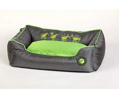 Kiwi Walker Schlafsofa aus Memory-Schaum, groß, 75 x 50 x 24 cm, Limettengrün/Grau