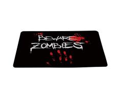 wizardry1986 BEWARE Zombies Fußmatte Fußmatte mit Rutschfeste Unterseite Badteppich Teppich exzellente Home Decor 59,9 cm W × 39,9 cm H