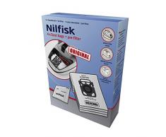 Nilfisk 107407940 Staubbeutel (4 Stk.) + 1 Vorfilter für Elite, Extreme und King Trockensauger