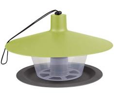 Windhager Vogelfuttersilo Urban Life, Vogelfuttersilo, Vogelhaus, Futterspender für Vögel, modernes Futtersiloin in hellgrün, 28 x 28 x 17 cm, 07068