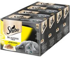 Sheba Katzenfutter Nassfutter Multipack Gelee GeflÃ¼gel, 48 Schalen (4 x 12 x 85g)