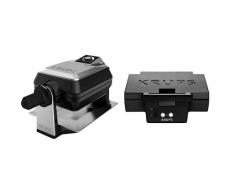 Krups FDD95D Waffelautomat Professional & Krups FDK 451 Sandwich-Toaster (850 Watt, Toastplatten 25 x 12 cm) schwarz